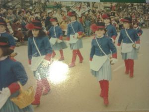Rebeca Valdivia, Donostia, tamborrada 1983, San Sebastián, Colegio Santa Rita