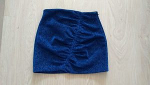 Inspiración, inspo, inspiración, blue, azul, Rebeca Valdivia, Miss Clov, personal shopper, Donostia, San Sebastián, mini skirt, Glitter, brillantina, purpurina