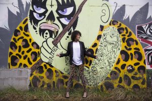 Rebeca Valdivia, Personal , Donostia, San Sebastián, Miss Clov, leggings, animal print, leopardo, White tee, camiseta blanca, blazer negro, stilettos, zapatos salón, hells, rebelheart, choker, pinchos, punk, muñequera pinchos, punkglam, rebeldheart