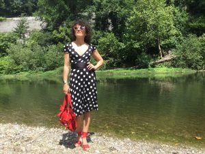 Rebeca Valdivia, Miss Clov, personal shopper, Donostia, San Sebastián, inspo, inspiración, inspiration, tendencia, trendy, lunares, polka dots, frills, espadrilles, alpargatas, madehand, made in Spain, curlpower, curls, Dress