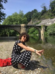 Rebeca Valdivia, Miss Clov, personal shopper, Donostia, San Sebastián, inspo, inspiración, inspiration, tendencia, trendy, lunares, polka dots, frills, espadrilles, alpargatas, madehand, made in Spain, curlpower, curls, Dress